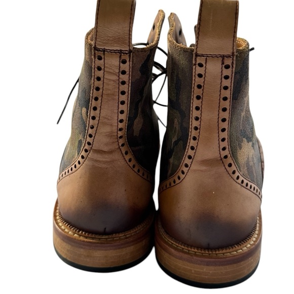 TAFT Saint Boot in Camo Men’s Lace Up Boots Calf Leather Size 43 (9US) - Picture 11 of 12